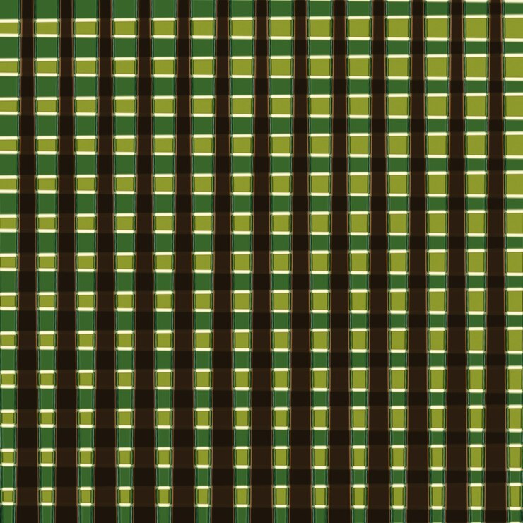 Foto un muro verde con una scatola bianca al centro