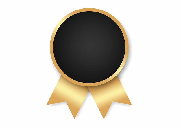un nastro d'oro con un nastrod'oro su di esso è presentato con un rubino d'oro