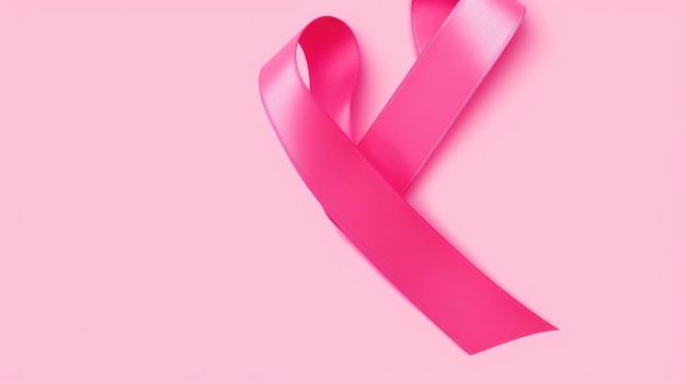 Un nastro rosa contro il cancro