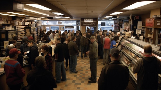 Un negozio con un'insegna che dice "caffetteria".