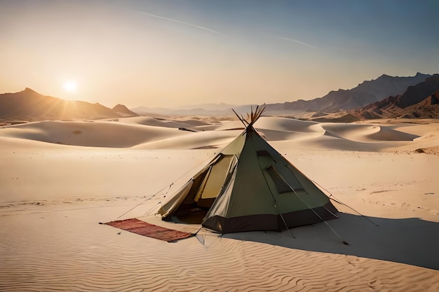 un'oasi nascosta nel deserto dove vive una tribù nomade