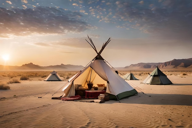 un'oasi nascosta nel deserto dove vive una tribù nomade