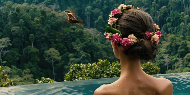 Un'oasi serena, una piscina infinita, un relax in mezzo a una giungla lussureggiante.