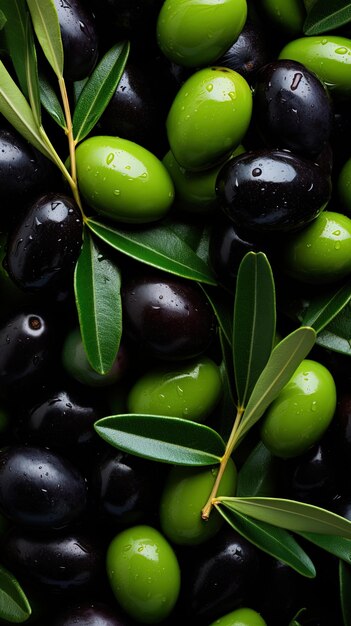 un'oliva nera con la parola olive su di essa