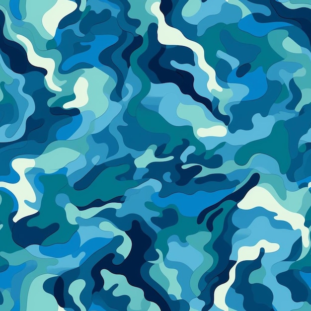 Un'onda blu con un motivo di onde sullo sfondo.
