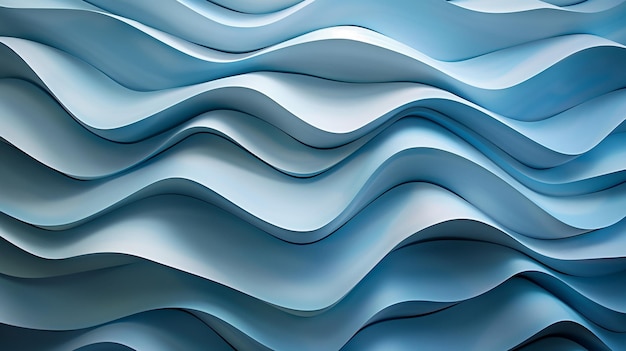un'onda blu con uno sfondo bianco e uno sfondo blu
