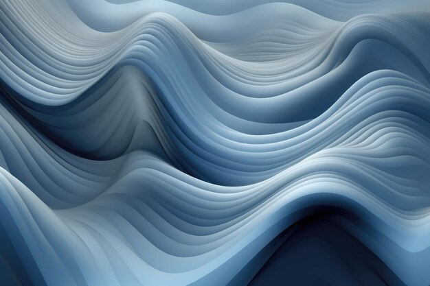 Un'onda blu con uno sfondo nero