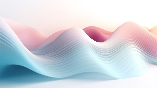 Un'onda colorata con uno sfondo chiaro