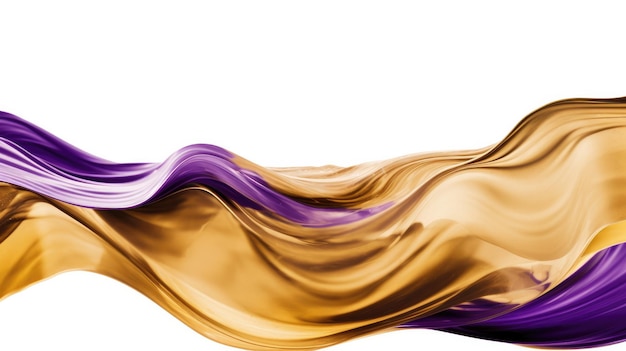 Un'onda colorata di colori oro e viola.