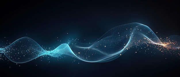un'onda con le parole " l'universo " su di essa