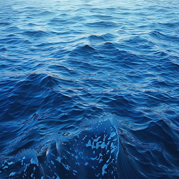 Un'onda d'acqua blu su uno sfondo bianco rinfrescante e isolata