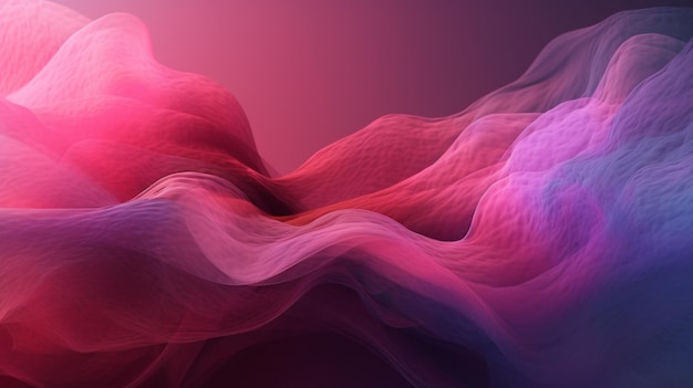 Un'onda rossa e rosa con uno sfondo viola.