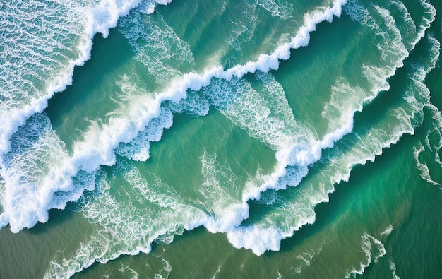 Un'onda si infrange sul fondo dell'oceano.