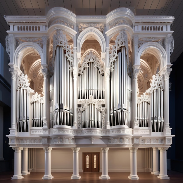 un organo della chiesa in una cattedrale