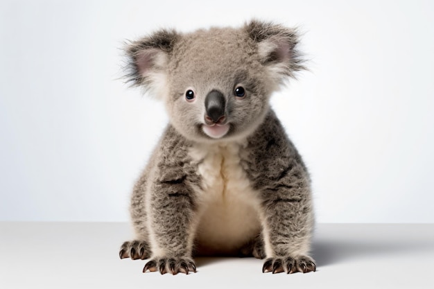 un orso koala con un grande sorriso stampato in faccia