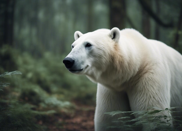 Un orso polare nella giungla