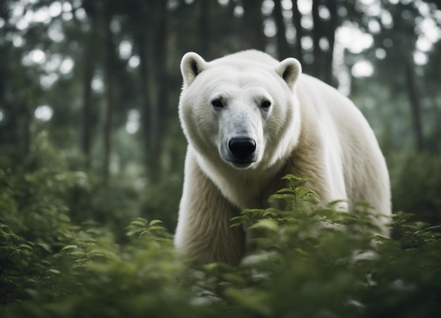 Un orso polare nella giungla