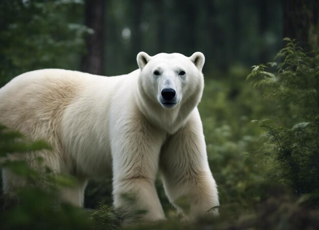 Un orso polare nella giungla