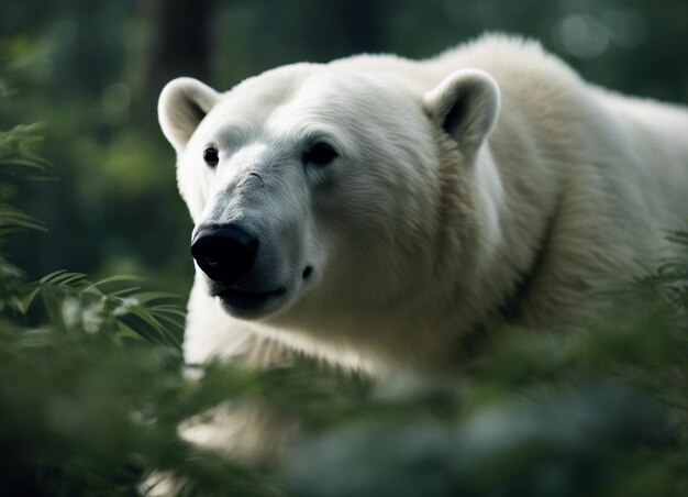 Un orso polare nella giungla