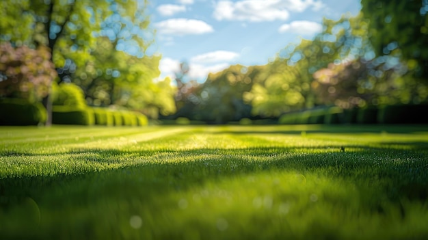 Un paesaggio da sogno primaverile Una sinfonia sfocata