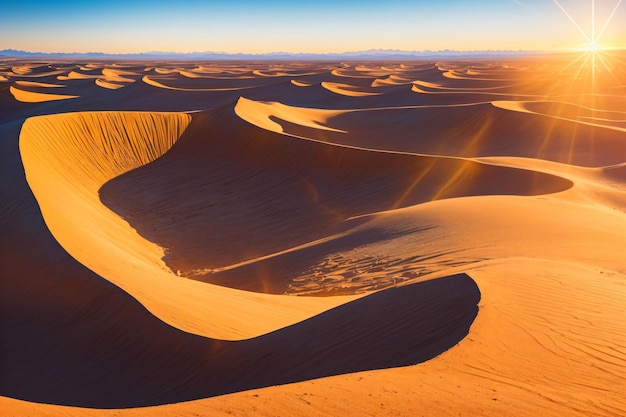 Un paesaggio di dune di sabbia
