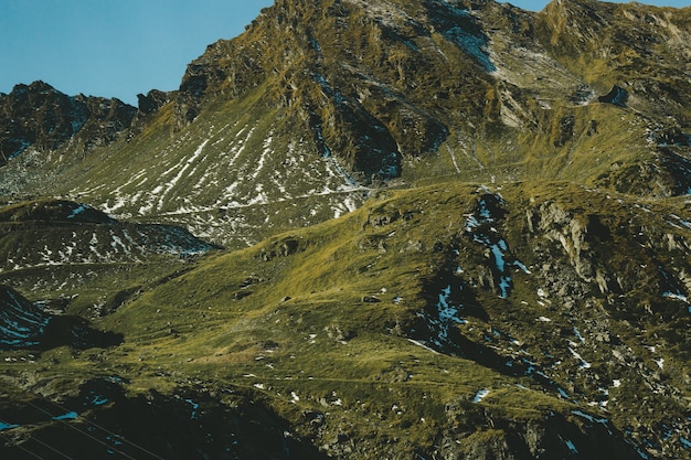 Un paesaggio molto bello con una posizione speciale sulle montagne dei Carpazi, Transfagarasan