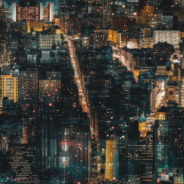 Un paesaggio urbano con un paesaggio urbano e le parole "tokyo" sul fondo.