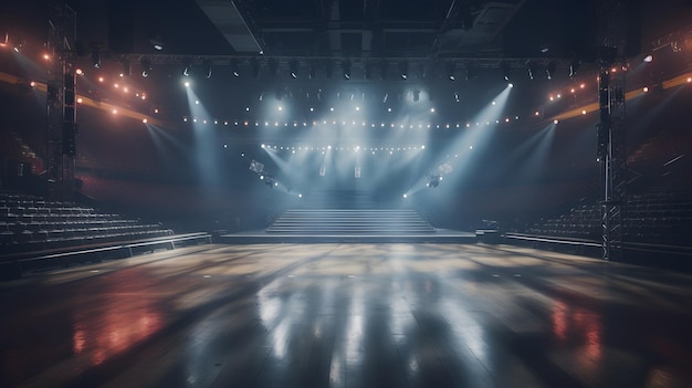 Un palco in uno stadio