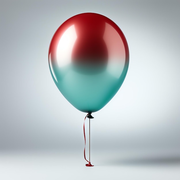 Un palloncino rosso e blu