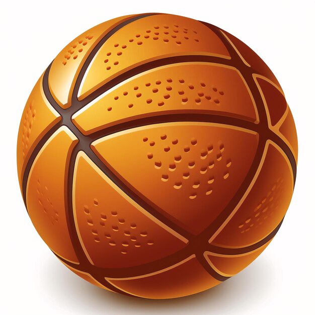 Un pallone da basket arancione con sopra il numero 3