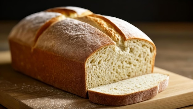 Un pane deliziosamente cotto pronto a servire