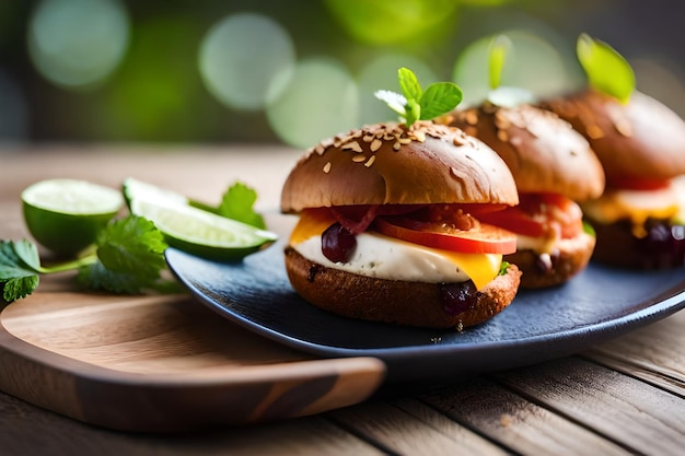 un panino con formaggio e avocado su un piatto