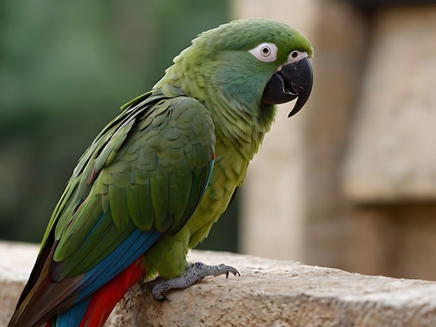 Un pappagallo che vive nella foresta pluviale amazzonica ha generato