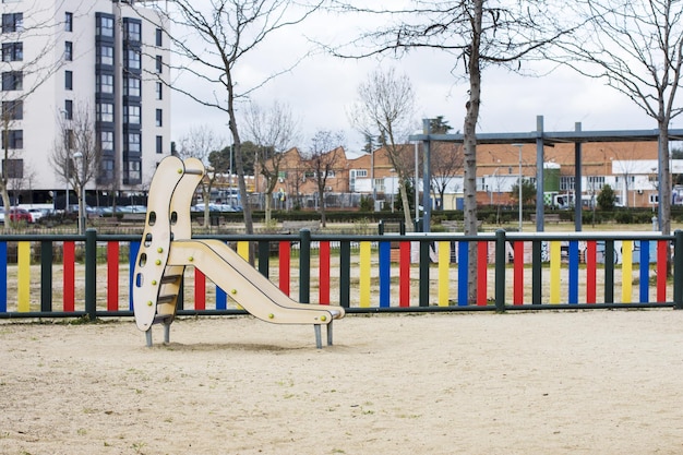 Un parco per bambini isolato