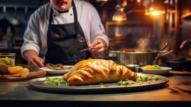 Un pasticcio della Cornovaglia è una pasta frolla al forno a forma di turnover ripiena di carne di manzo e verdure