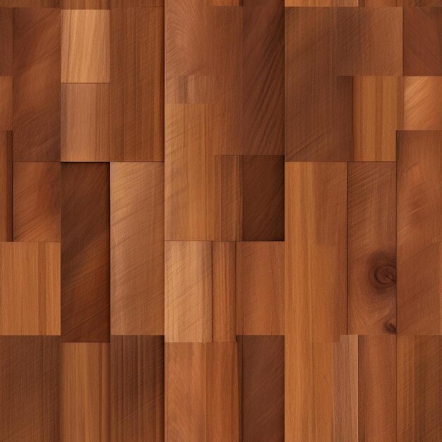 Un pavimento in legno con un disegno quadrato in cima.