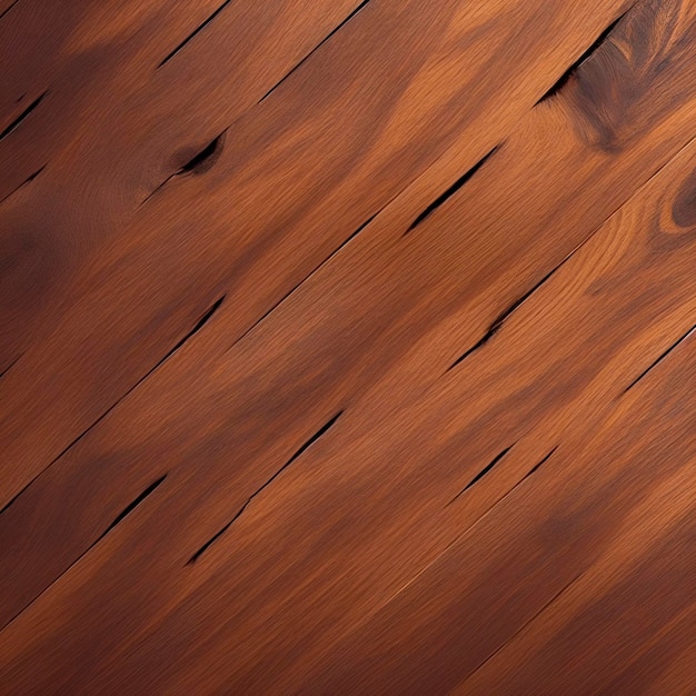 Un pavimento in legno con una struttura in legno marrone scuro.