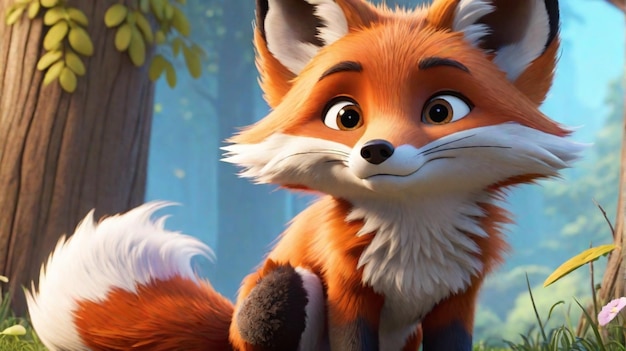 Un personaggio dei cartoni animati 3D di Fox