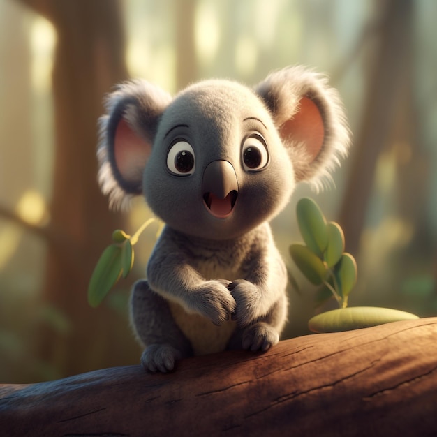 Un personaggio dei cartoni animati del film koala