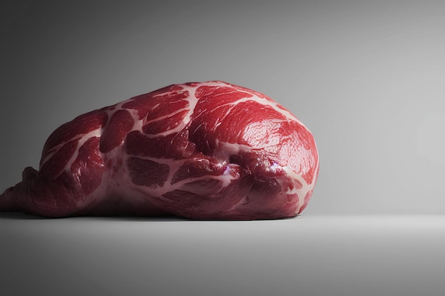 Un pezzo di carne con sopra la parola carne