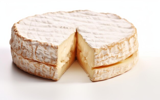Un pezzo di formaggio su un piatto di legno