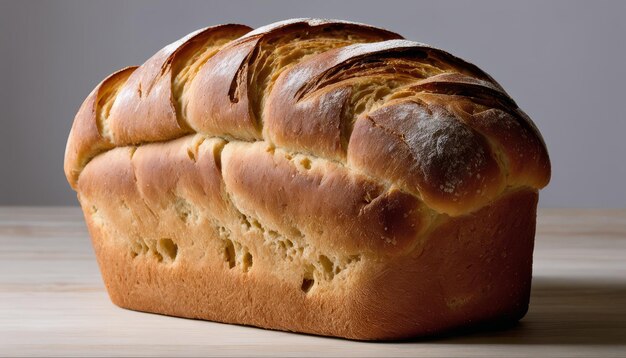 Un pezzo di pane su un tavolo