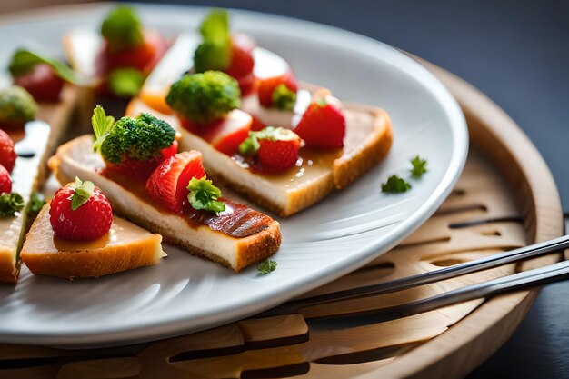 un piatto di cibo con una forchetta e un coltello