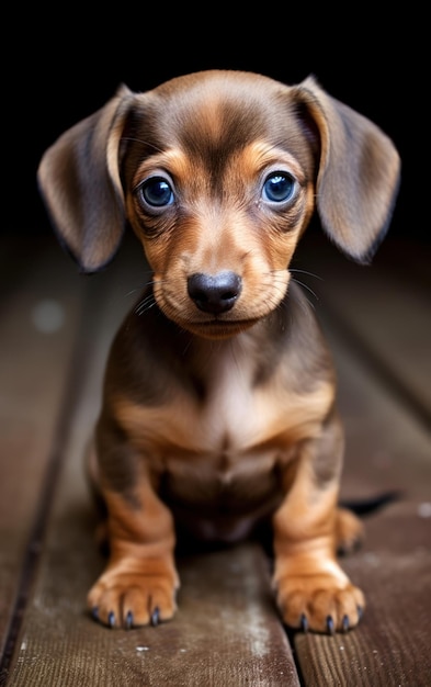 Un piccolo cucciolo di Dachshund