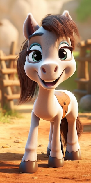 Un piccolo pony del film pony in copertina