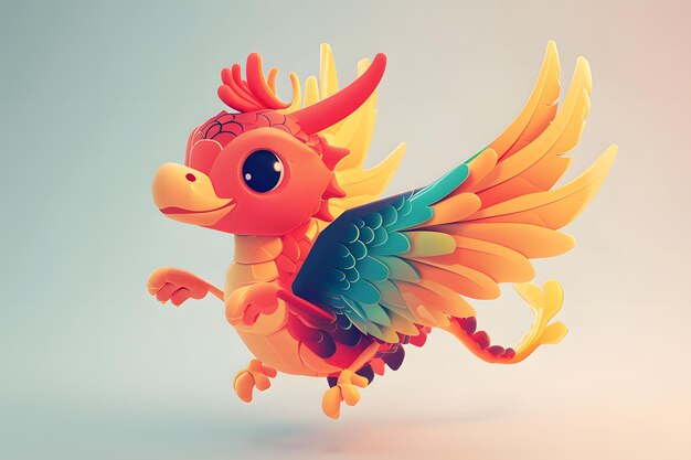 Un piccolo uccellino garuda carino