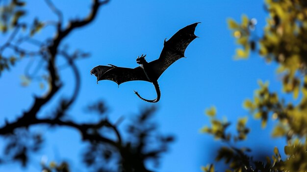 un pipistrello con una coda che dice pipistrello