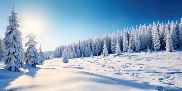 Un pittoresco paese delle meraviglie invernale