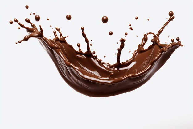 Un po' di cioccolato con un po' di liquido marrone.