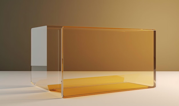 Un podio di cilindri di vetro trasparente aggiunge raffinatezza a qualsiasi spazio Creazione utilizzando strumenti di intelligenza artificiale generativa